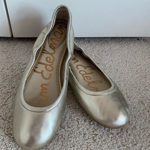 Sam Edelman Gold Flats